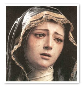 pic face of our lady with tears