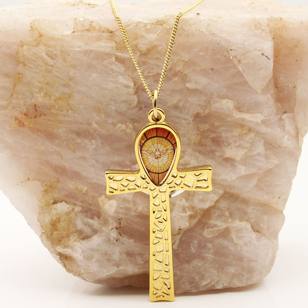 Picture of Holy Spirit Crucifix - back