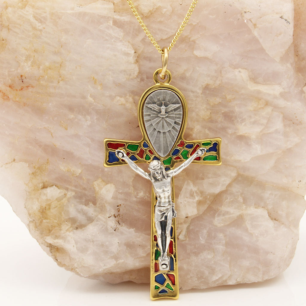 Holy Spirit Crucifix Pendant