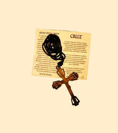 OLIVEWOOD CRUCIFIX PENDANT