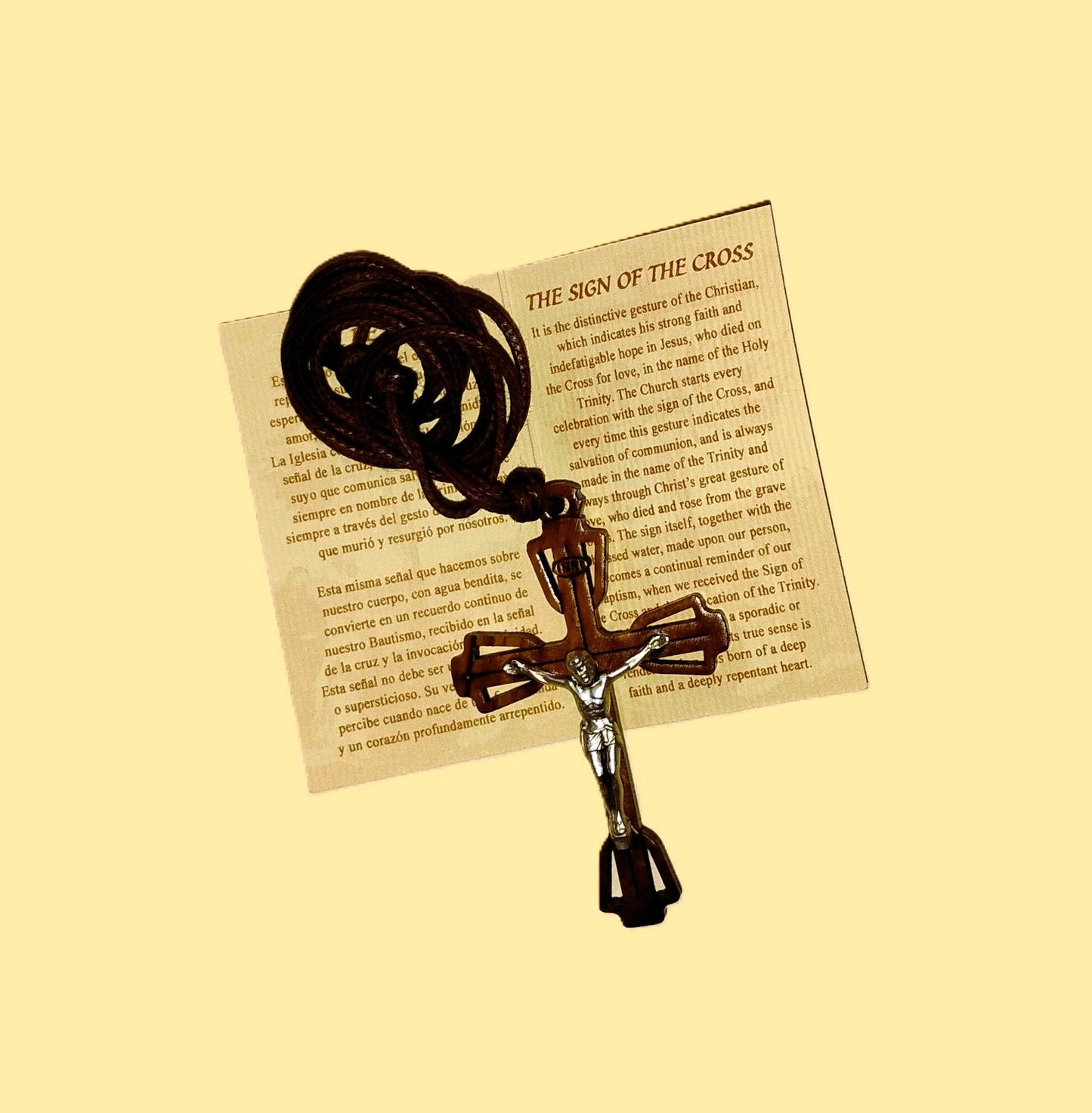 OLIVEWOOD CRUCIFIX PENDANT
