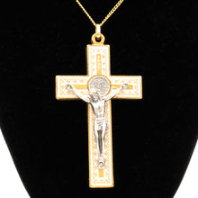 Load image into Gallery viewer, St. Benedict White Crucifix Pendant