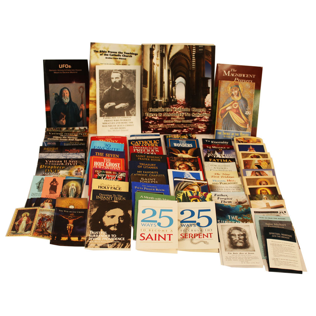 Picture of items in Catholic Truths And Prayers: Books, Booklets, Pamphlets, Bookmarks and Prayer Cards.